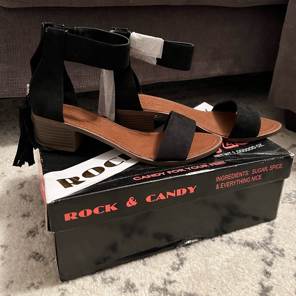 NWT Black Sandal